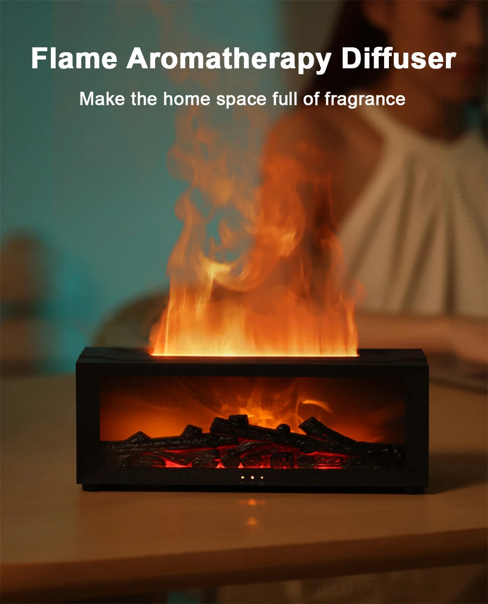 Humidificador "Eternal Flame" - Efecto Chimenea & Aromaterapia.