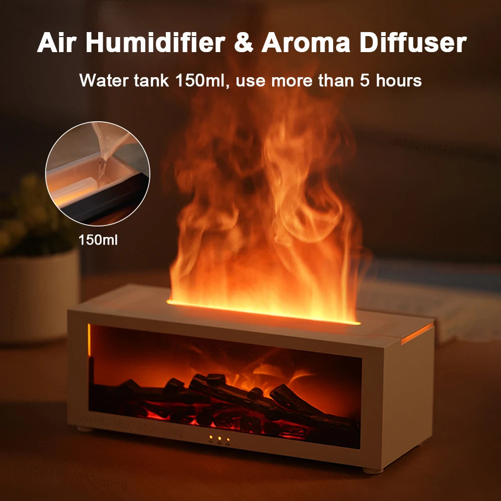 Humidificador "Eternal Flame" - Efecto Chimenea & Aromaterapia.