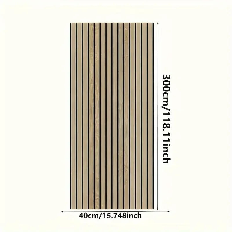 Panel de Rejilla 3D Premium - Efecto Madera Nórdica.